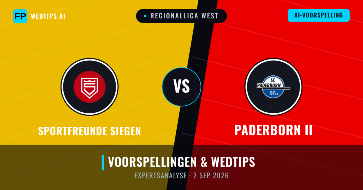 Sportfreunde Siegen vs Paderborn II — voorspelling en vooruitblik wedstrijd
