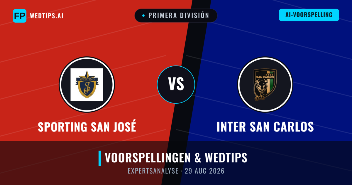 Sporting San José vs Inter San Carlos — voorspelling en vooruitblik wedstrijd