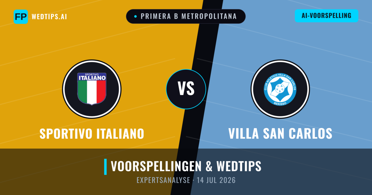 Sportivo Italiano vs Villa San Carlos — voorspelling en vooruitblik wedstrijd