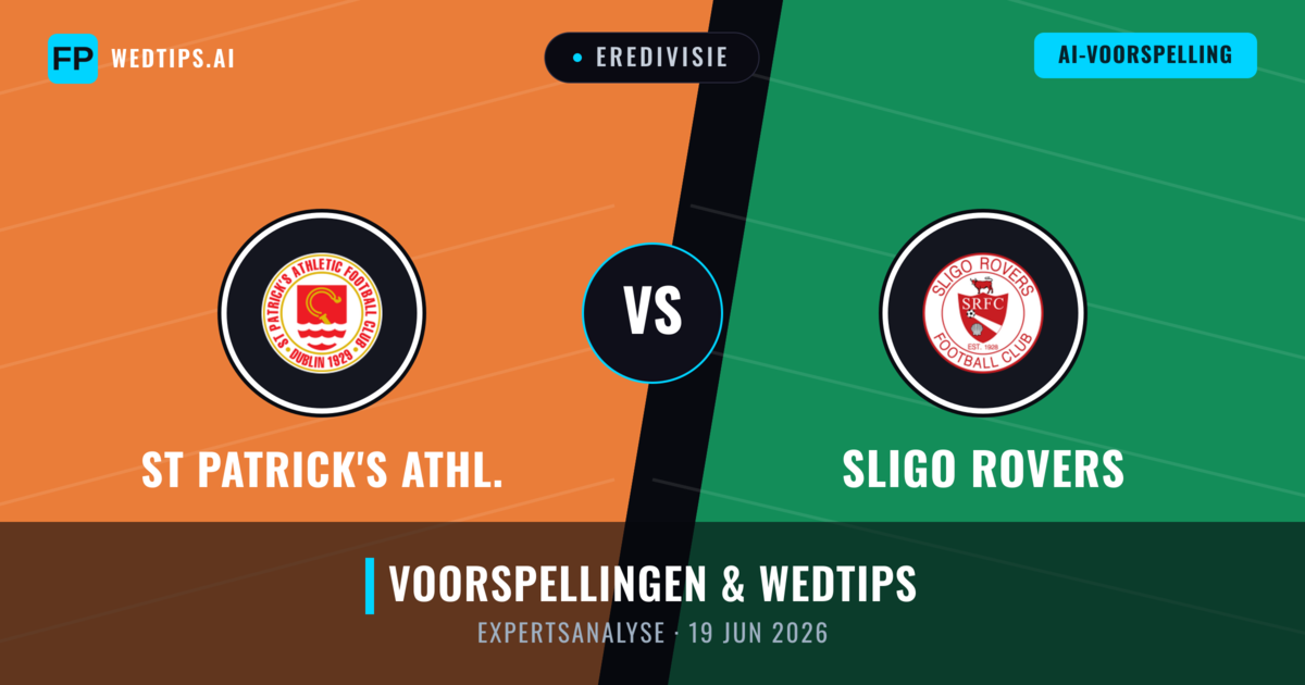 St Patrick's Athl. vs Sligo Rovers — voorspelling en vooruitblik wedstrijd