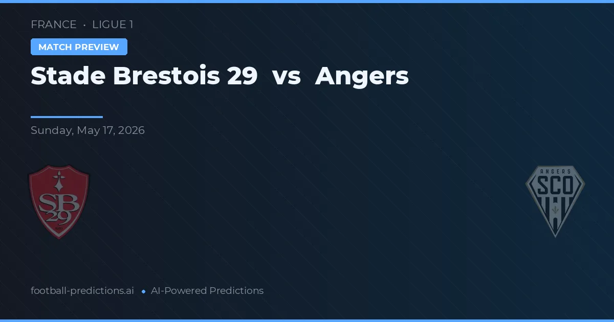 Stade Brestois 29 vs Angers — voorspelling en vooruitblik wedstrijd