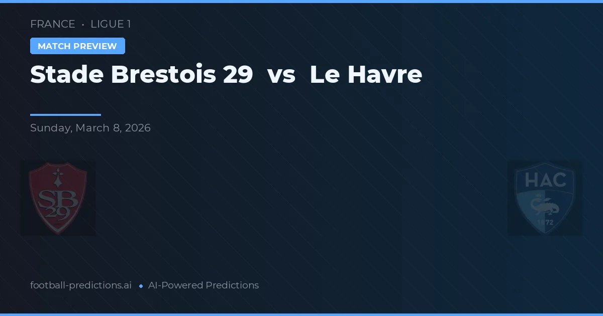 Stade Brestois 29 vs Le Havre — voorspelling en vooruitblik wedstrijd
