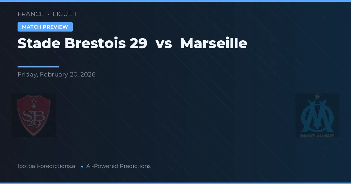 Stade Brestois 29 vs Marseille — voorspelling en vooruitblik wedstrijd