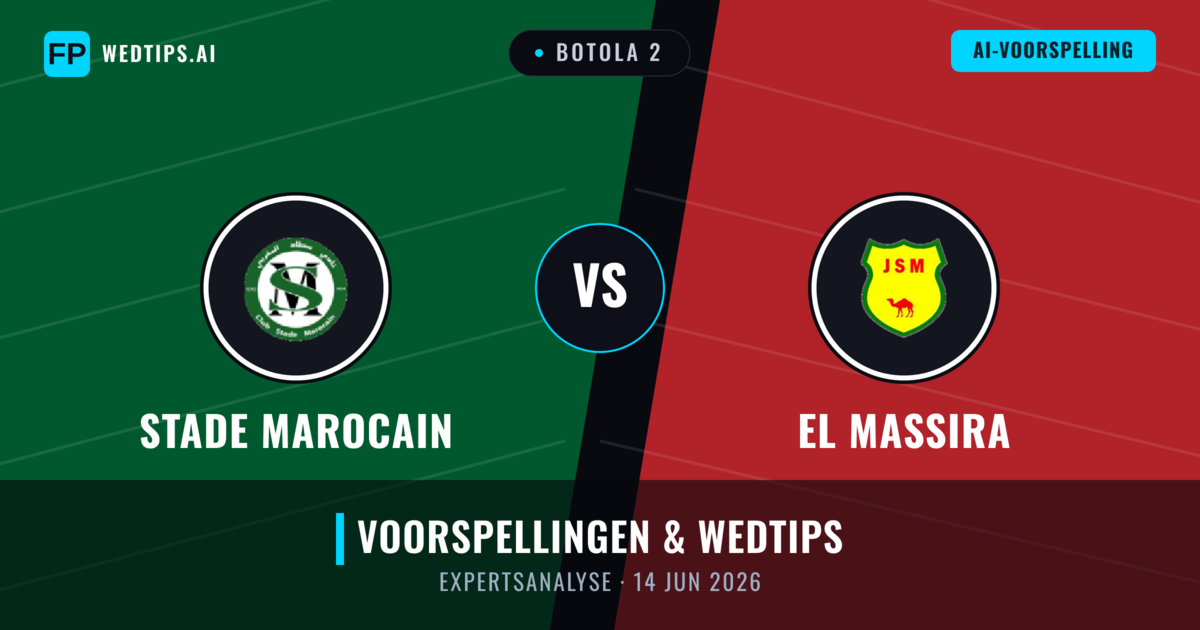 Stade Marocain vs El Massira — voorspelling en vooruitblik wedstrijd