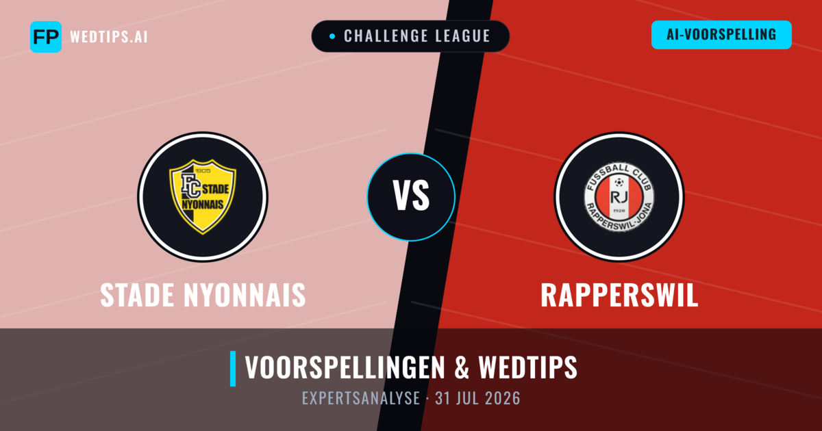 Stade Nyonnais vs Rapperswil — voorspelling en vooruitblik wedstrijd