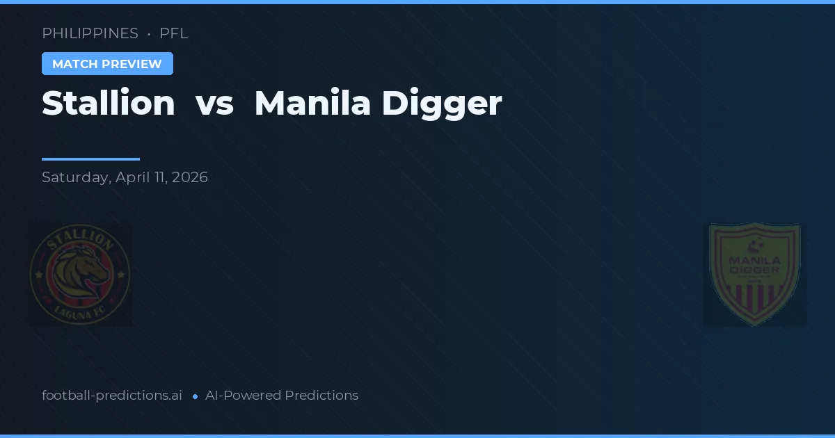 Stallion vs Manila Digger — voorspelling en vooruitblik wedstrijd