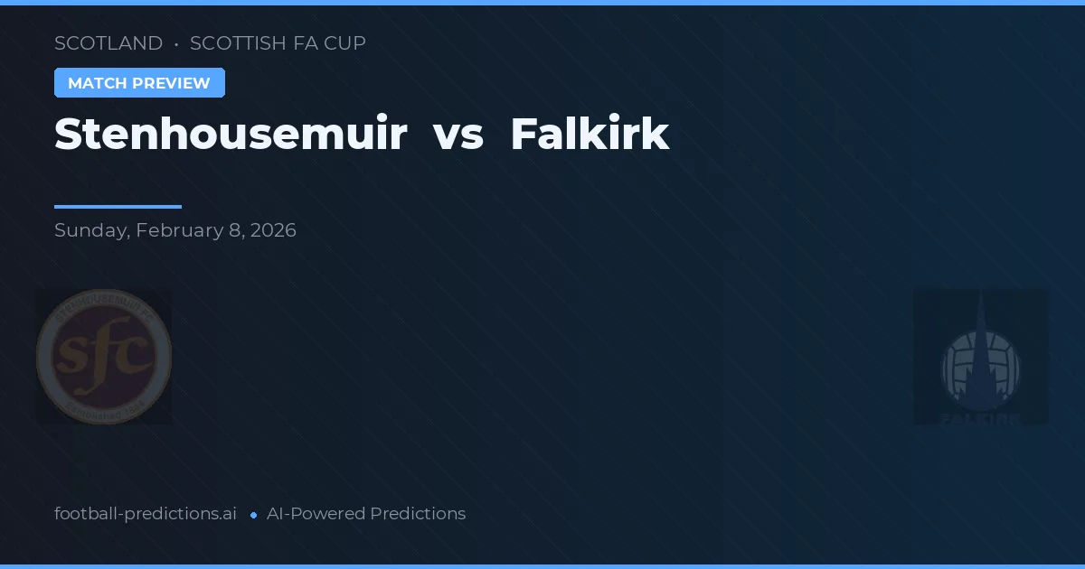 Stenhousemuir vs Falkirk — voorspelling en vooruitblik wedstrijd