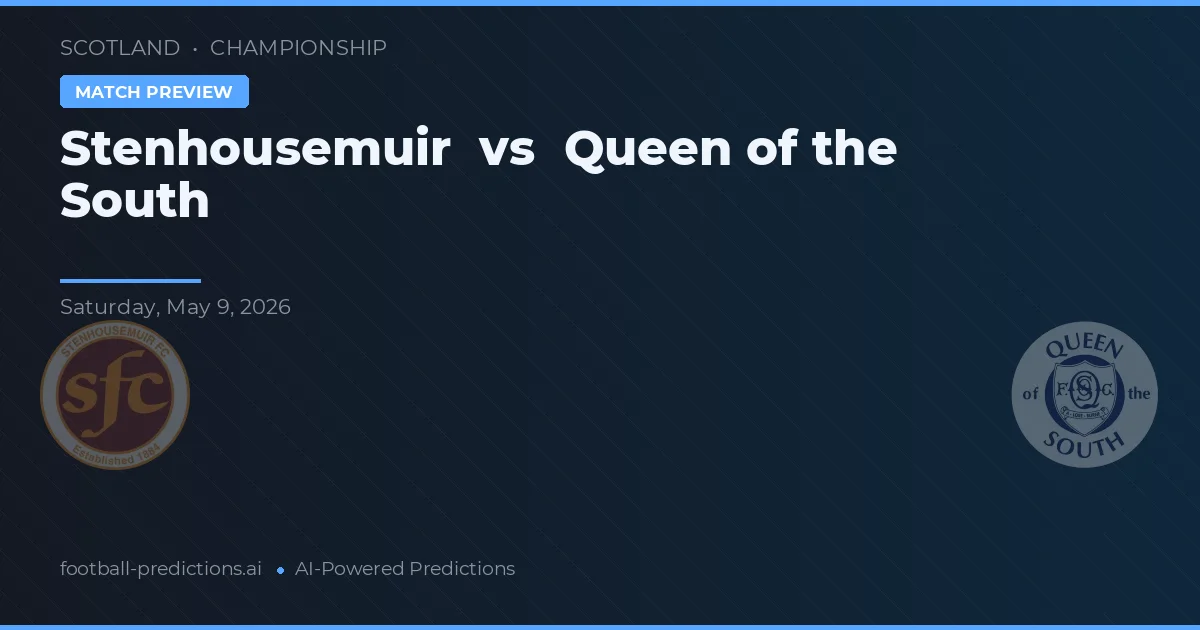 Stenhousemuir vs Queen of the South — voorspelling en vooruitblik wedstrijd