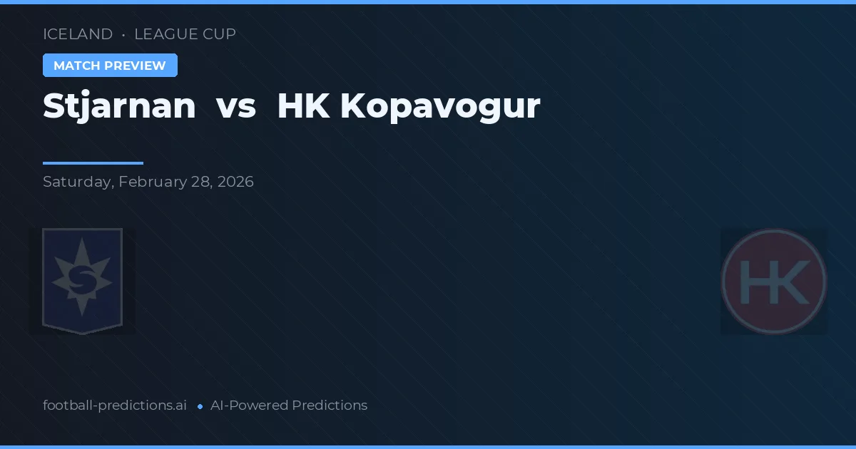 Stjarnan vs HK Kópavogur — voorspelling en vooruitblik wedstrijd