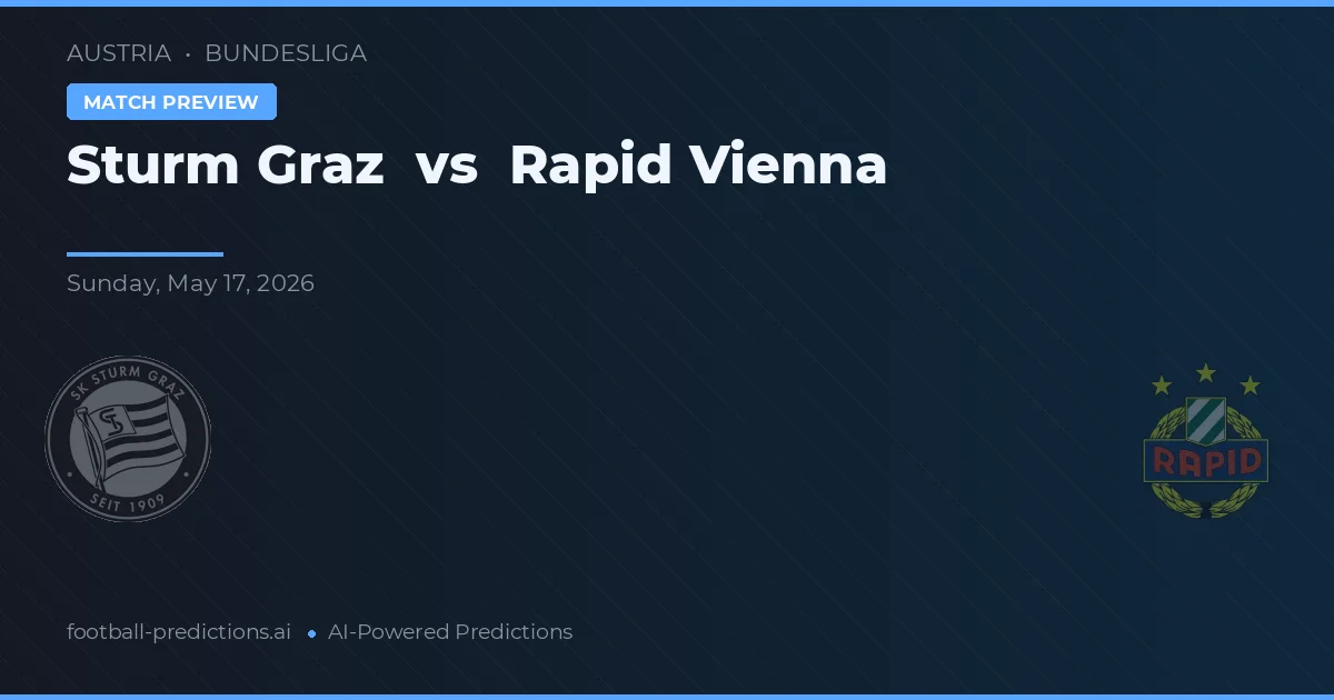 Sturm Graz vs Rapid Wien — voorspelling en vooruitblik wedstrijd