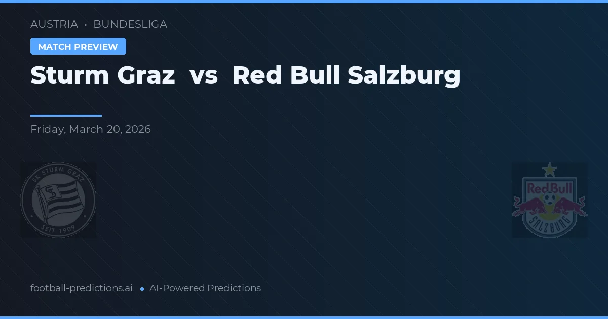 Sturm Graz vs Red Bull Salzburg — voorspelling en vooruitblik wedstrijd