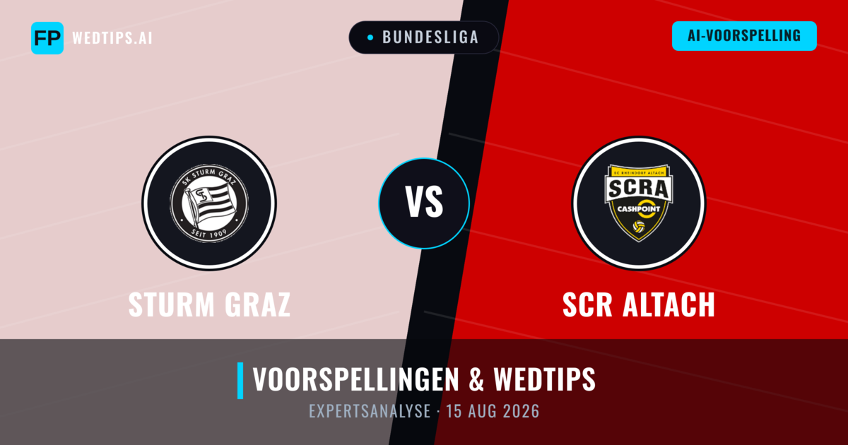 Sturm Graz vs SCR Altach — voorspelling en vooruitblik wedstrijd