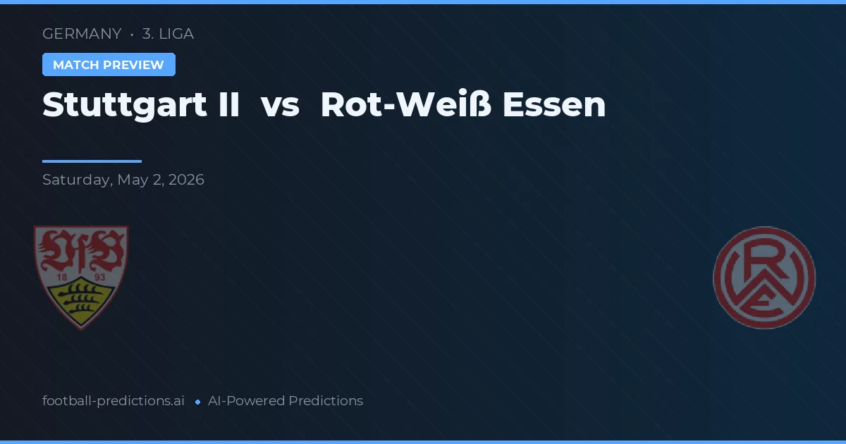 Stuttgart II vs Rot-Weiß Essen preview