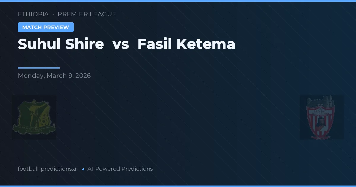 Suhul Shire vs Fasil Ketema — voorspelling en vooruitblik wedstrijd