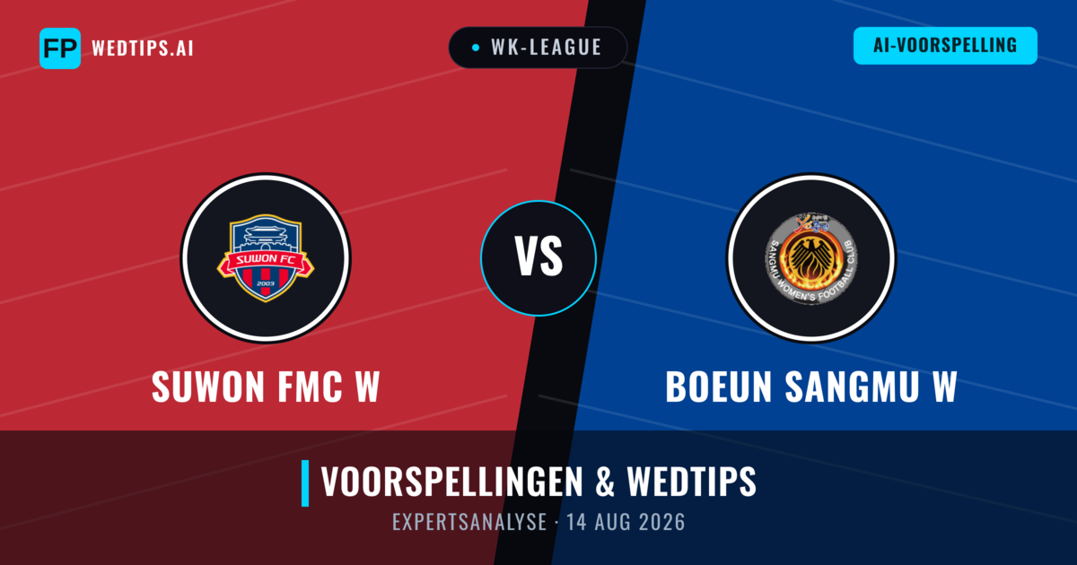 Suwon FMC W vs Boeun Sangmu W — voorspelling en vooruitblik wedstrijd