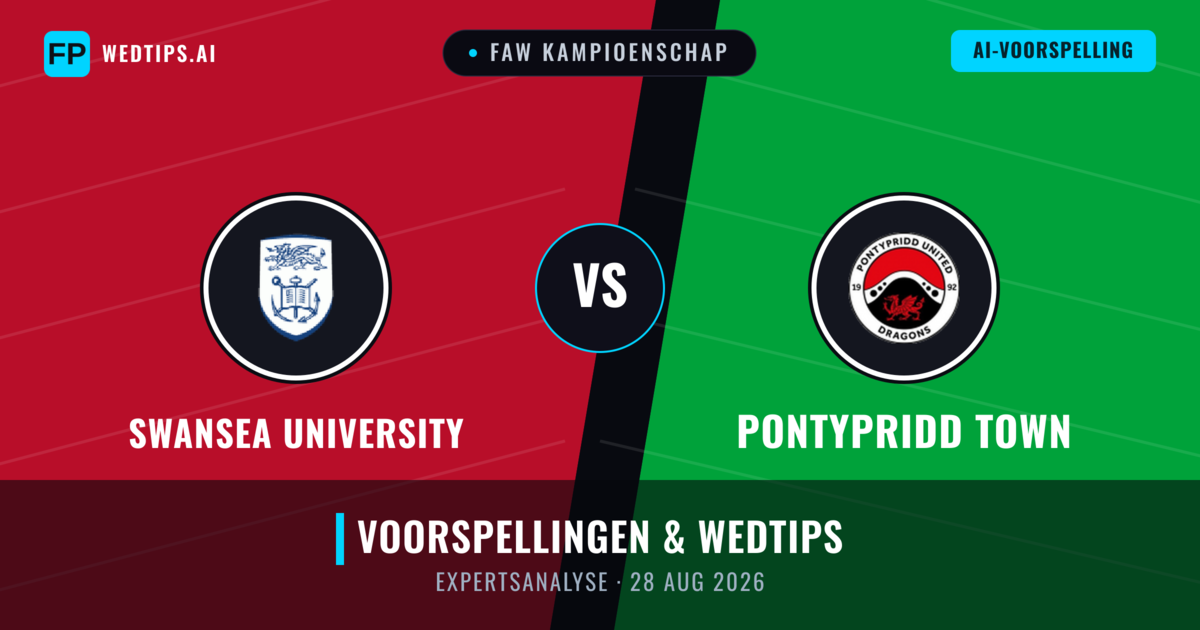 Swansea University vs Pontypridd Town — voorspelling en vooruitblik wedstrijd