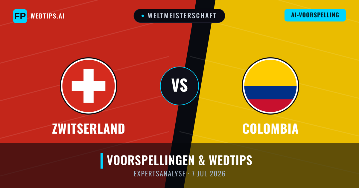 Zwitserland vs Colombia — voorspelling en vooruitblik wedstrijd