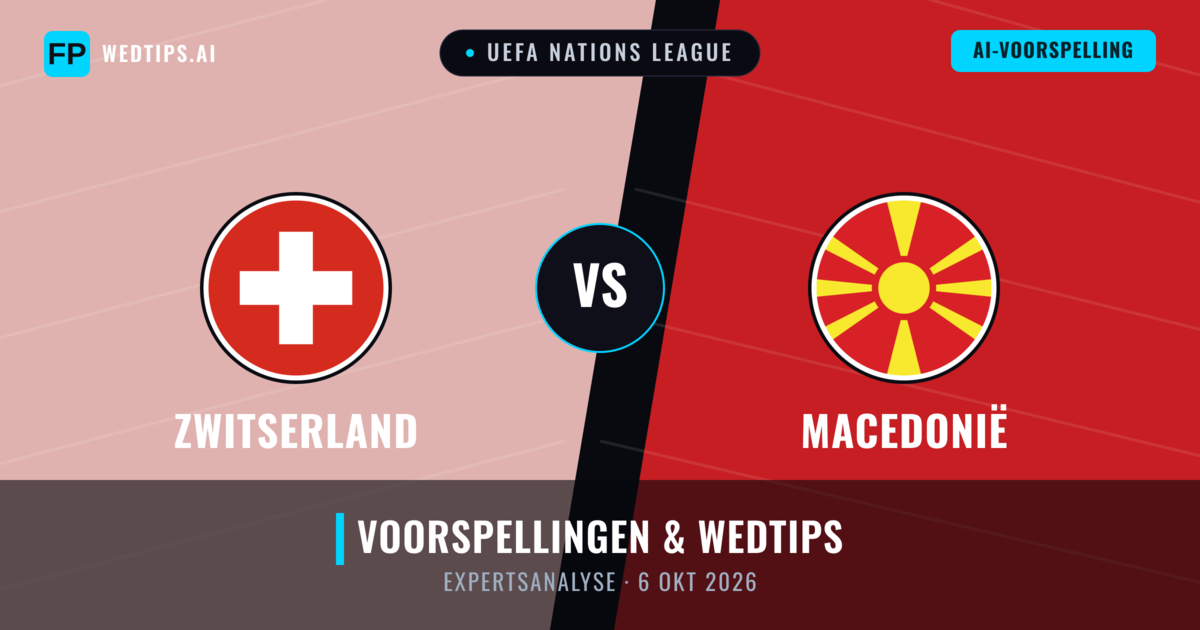 Zwitserland vs Macedonië — voorspelling en vooruitblik wedstrijd