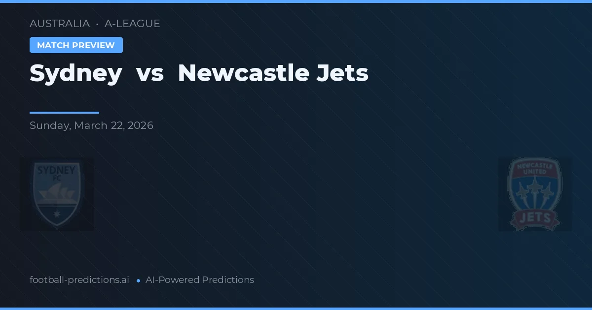 Sydney vs Newcastle Jets — voorspelling en vooruitblik wedstrijd