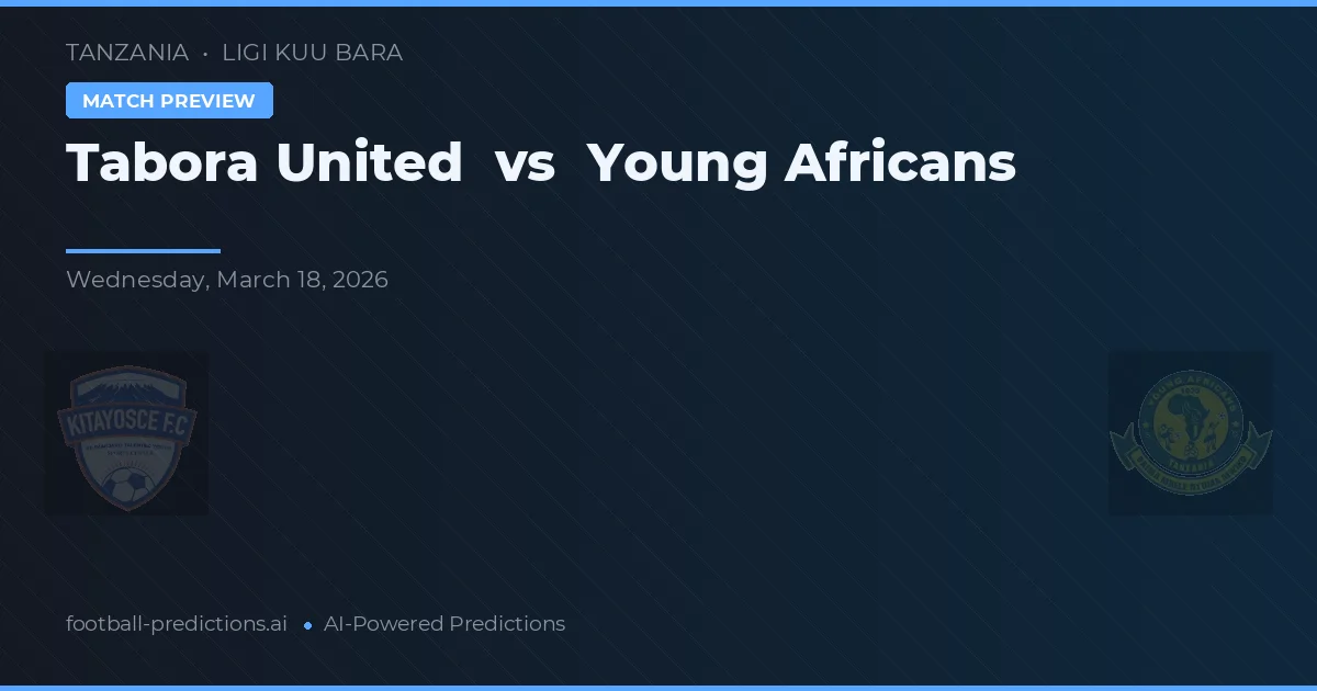 Tabora United vs Young Africans — voorspelling en vooruitblik wedstrijd