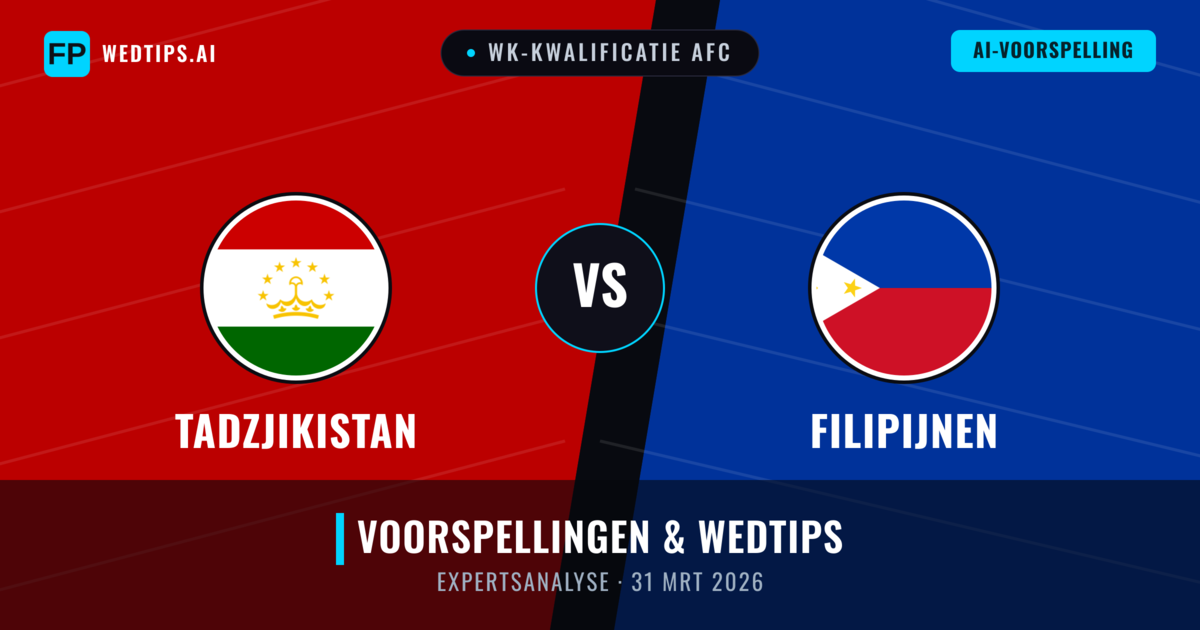 Tadzjikistan vs Filipijnen — voorspelling en vooruitblik wedstrijd