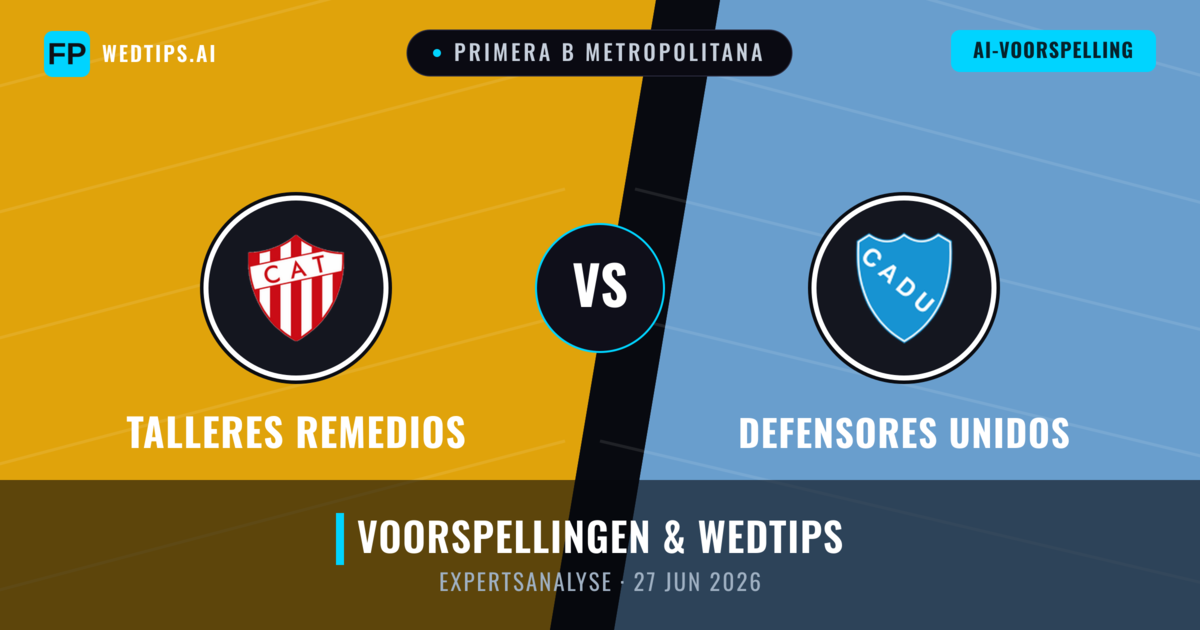 Talleres Remedios vs Defensores Unidos — voorspelling en vooruitblik wedstrijd