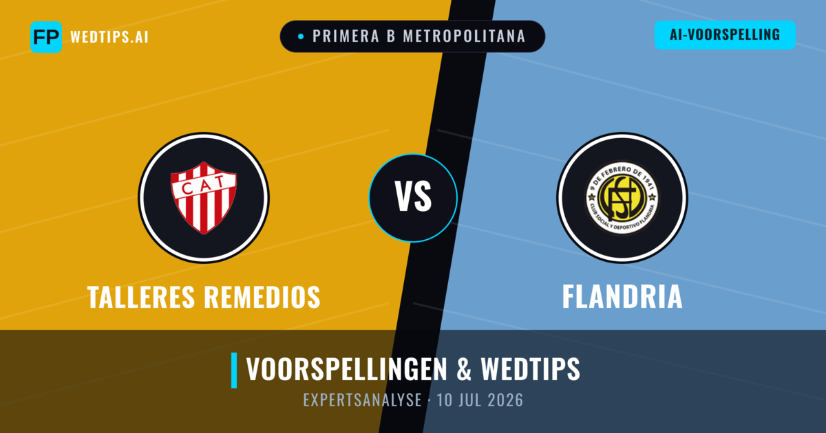 Talleres Remedios vs Flandria — voorspelling en vooruitblik wedstrijd