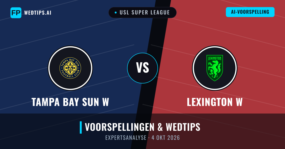 Tampa Bay Sun W vs Lexington W — voorspelling en vooruitblik wedstrijd