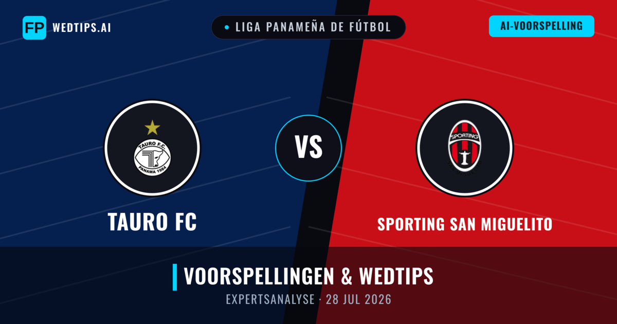 Tauro FC vs Sporting San Miguelito — voorspelling en vooruitblik wedstrijd