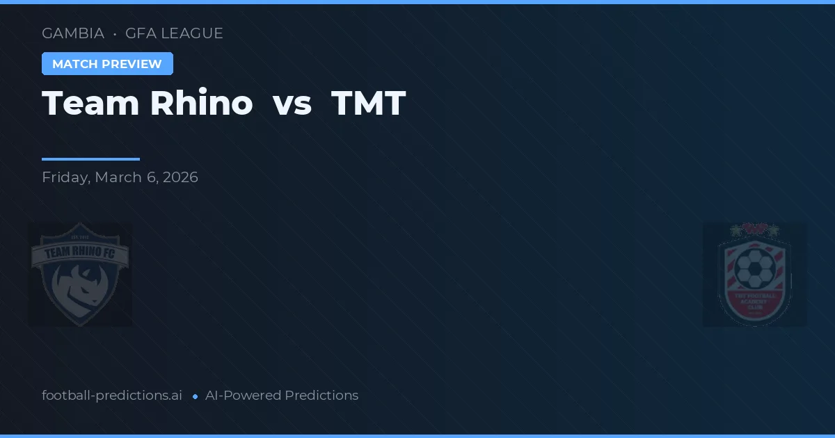 Team Rhino vs TMT — voorspelling en vooruitblik wedstrijd
