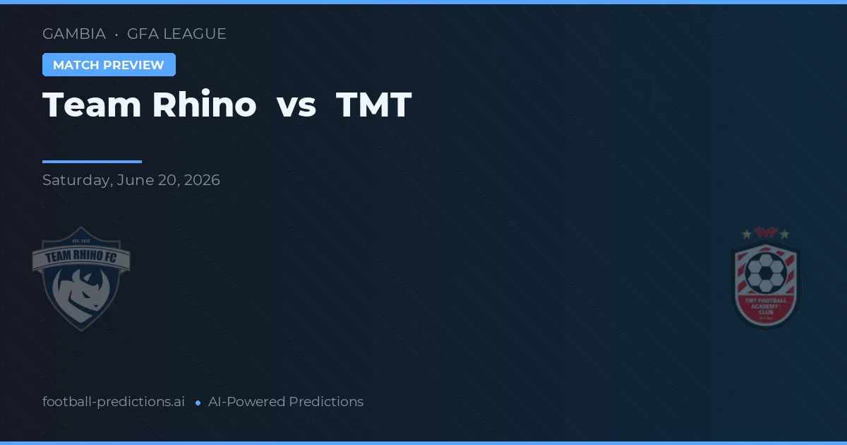 Team Rhino vs TMT — voorspelling en vooruitblik wedstrijd