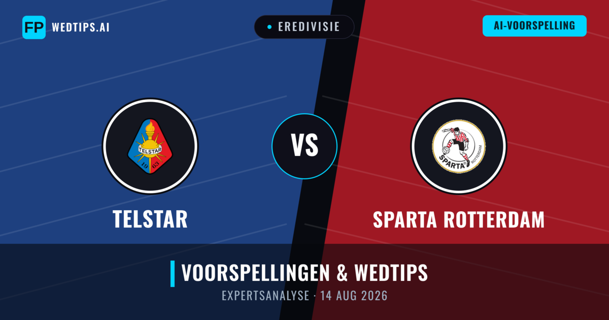 Telstar vs Sparta Rotterdam — voorspelling en vooruitblik wedstrijd