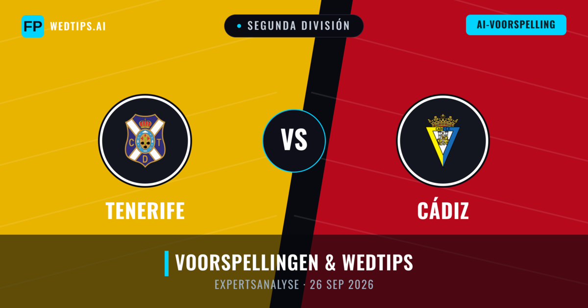 Tenerife vs Cádiz — voorspelling en vooruitblik wedstrijd