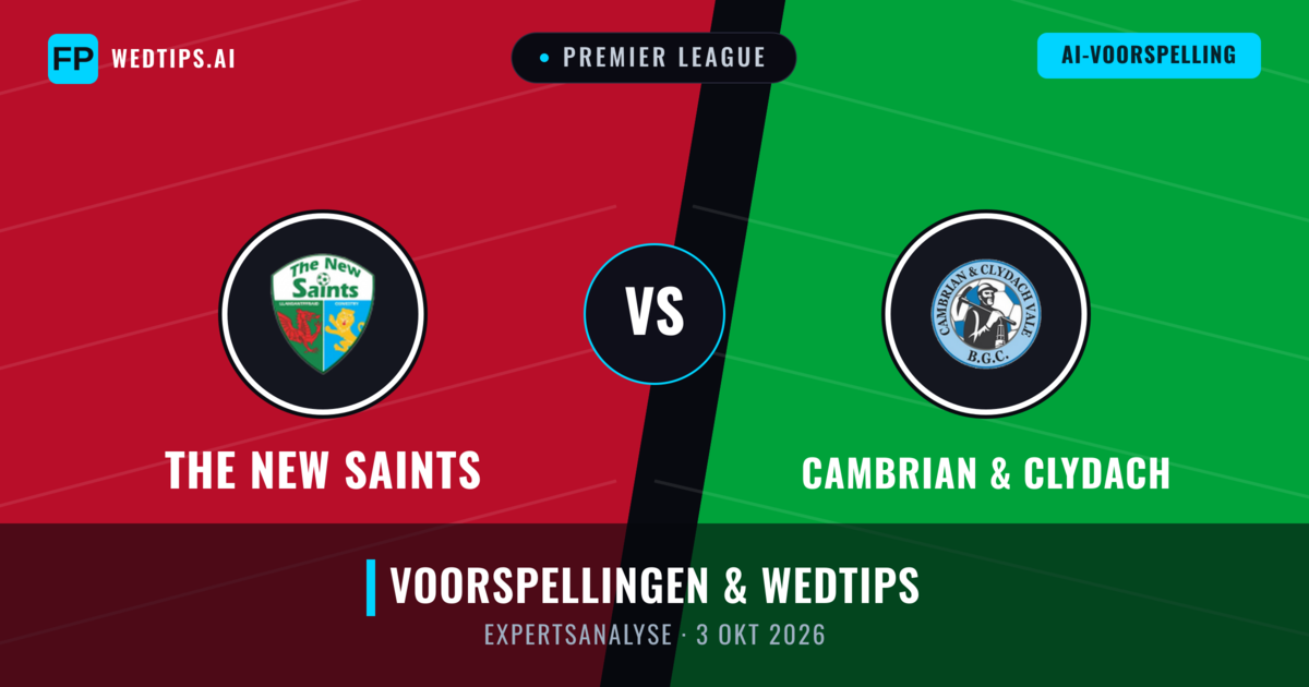 The New Saints vs Cambrian & Clydach — voorspelling en vooruitblik wedstrijd