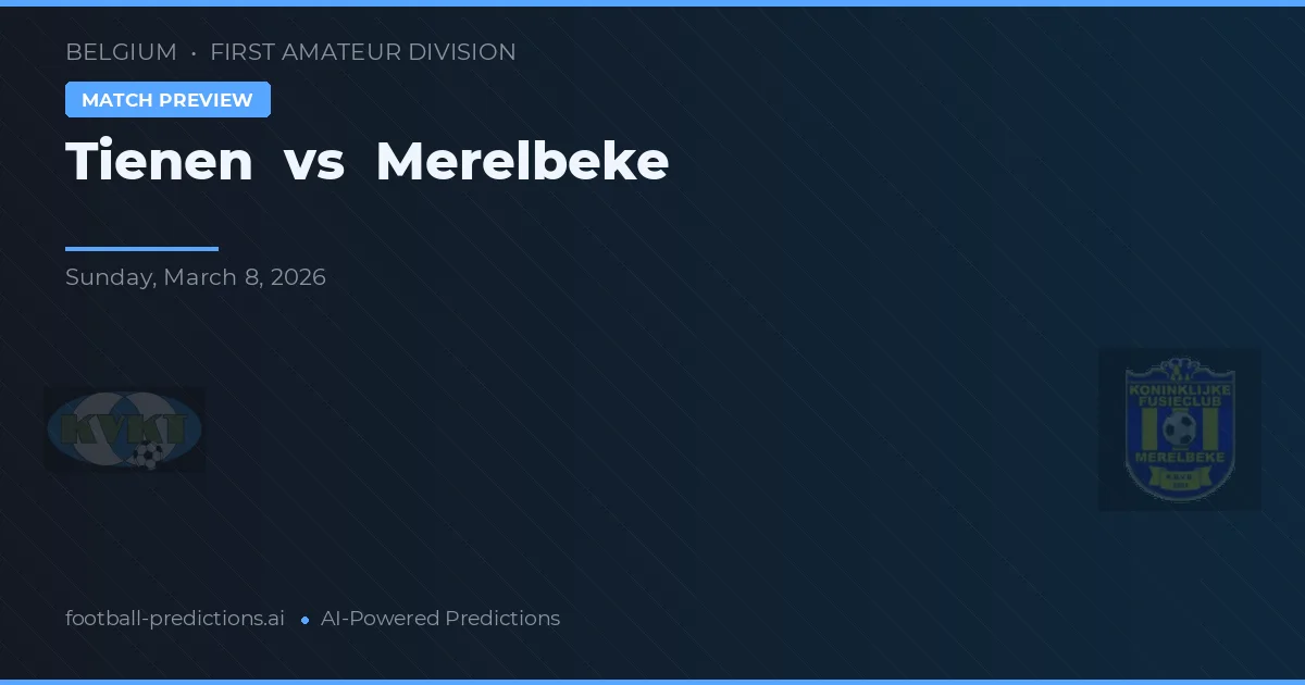 Tienen vs Merelbeke — voorspelling en vooruitblik wedstrijd