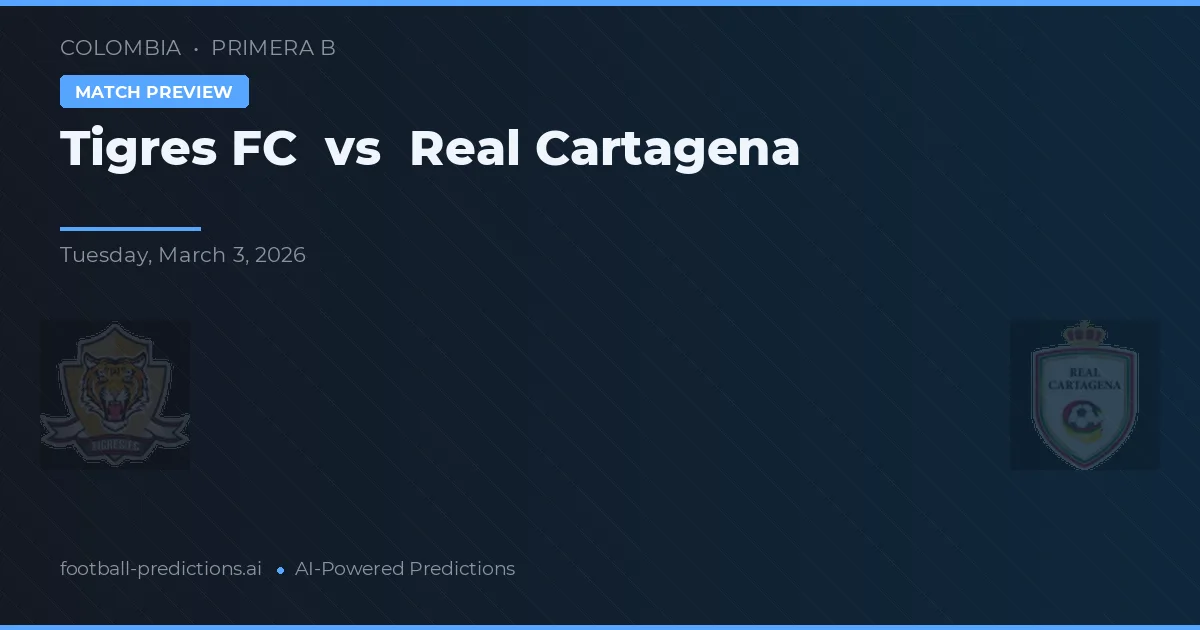 Tigres FC vs Real Cartagena — voorspelling en vooruitblik wedstrijd