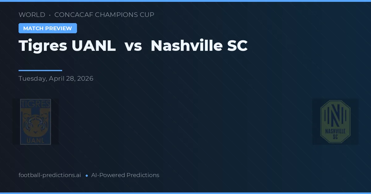 Tigres UANL vs Nashville SC — voorspelling en vooruitblik wedstrijd