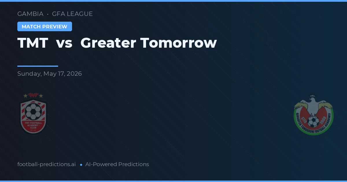 TMT vs Greater Tomorrow — voorspelling en vooruitblik wedstrijd