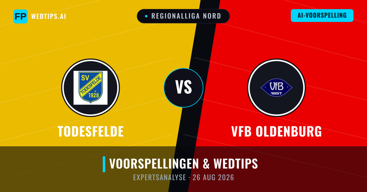 Todesfelde vs VfB Oldenburg — voorspelling en vooruitblik wedstrijd