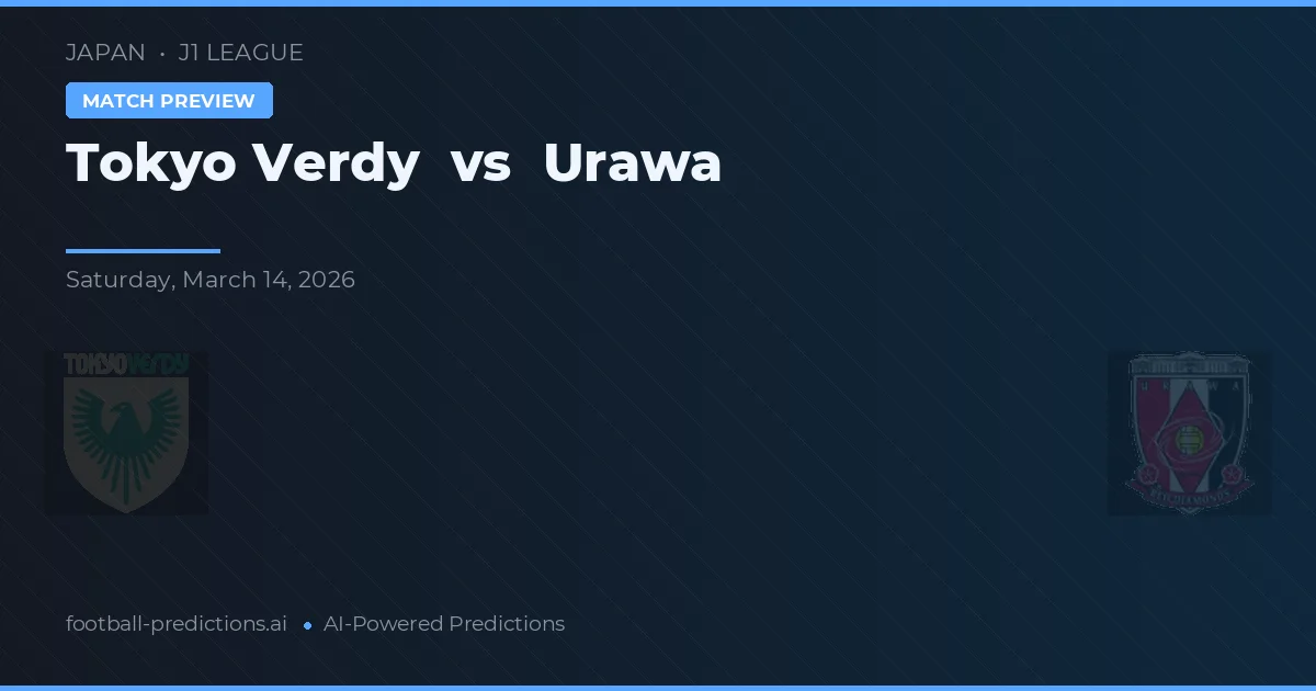 Tokyo Verdy vs Urawa Reds — voorspelling en vooruitblik wedstrijd