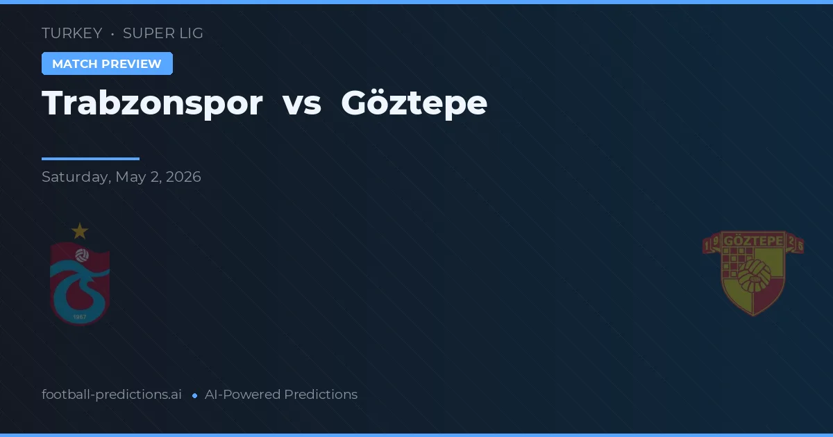 Trabzonspor vs Göztepe — voorspelling en vooruitblik wedstrijd