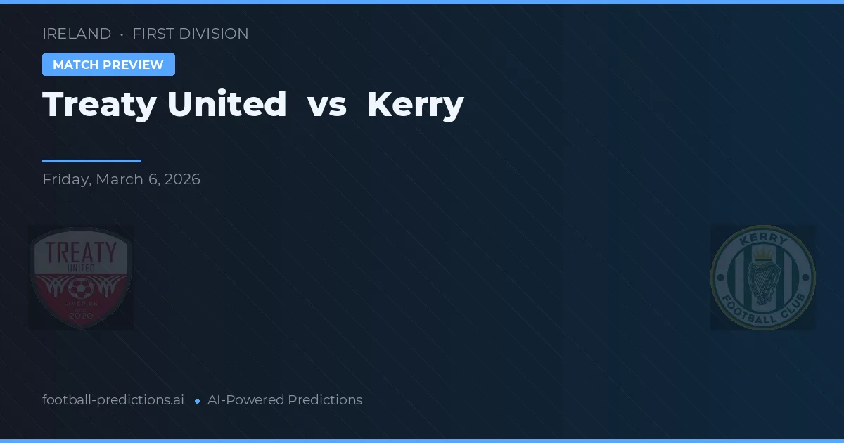 Treaty United vs Kerry — voorspelling en vooruitblik wedstrijd