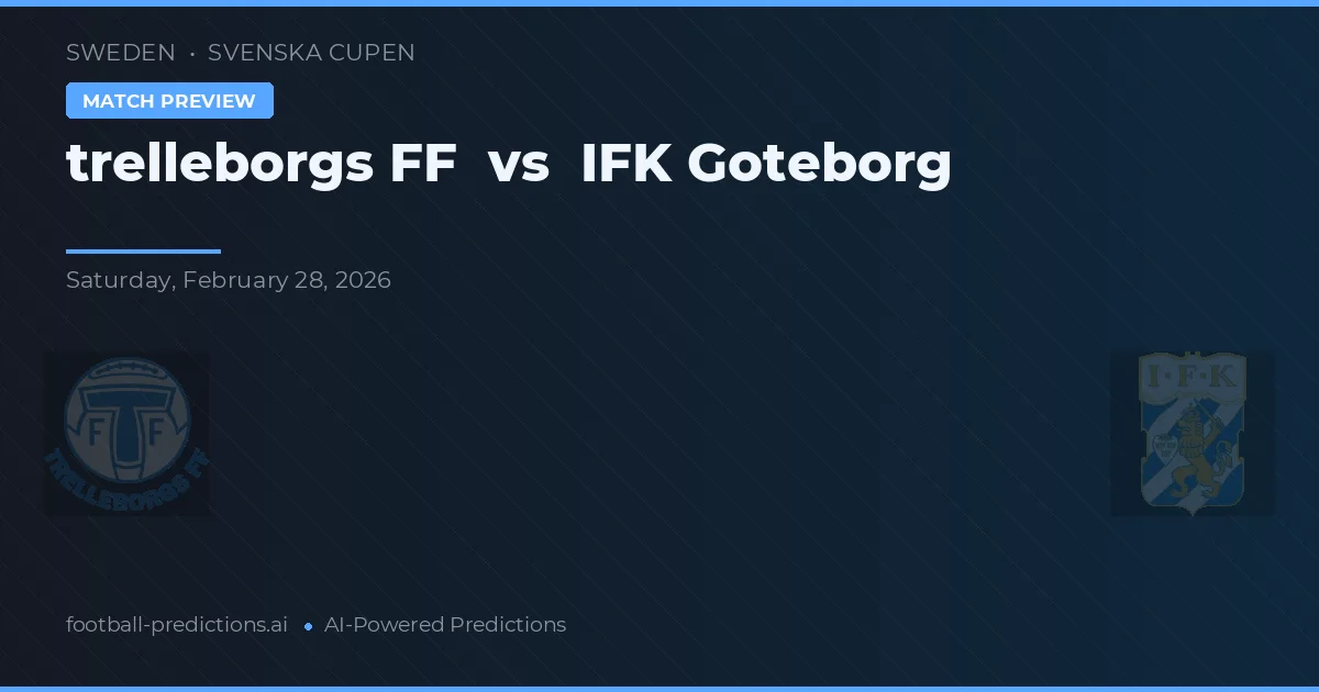Trelleborgs FF vs IFK Göteborg — voorspelling en vooruitblik wedstrijd