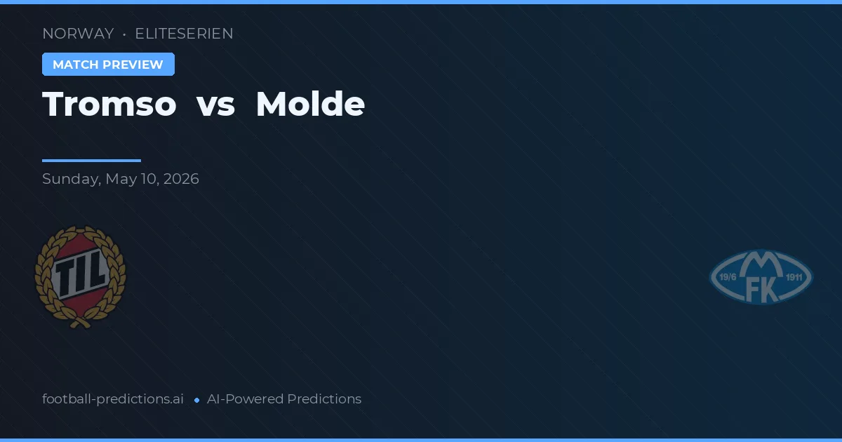 Tromsø vs Molde — voorspelling en vooruitblik wedstrijd