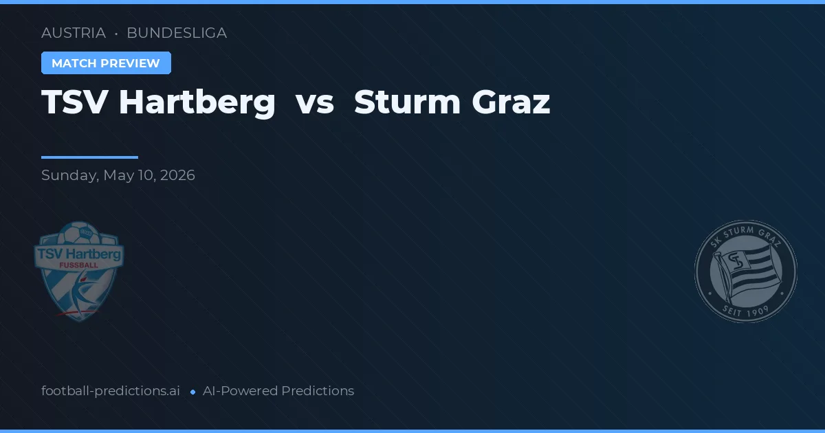 TSV Hartberg vs Sturm Graz — voorspelling en vooruitblik wedstrijd