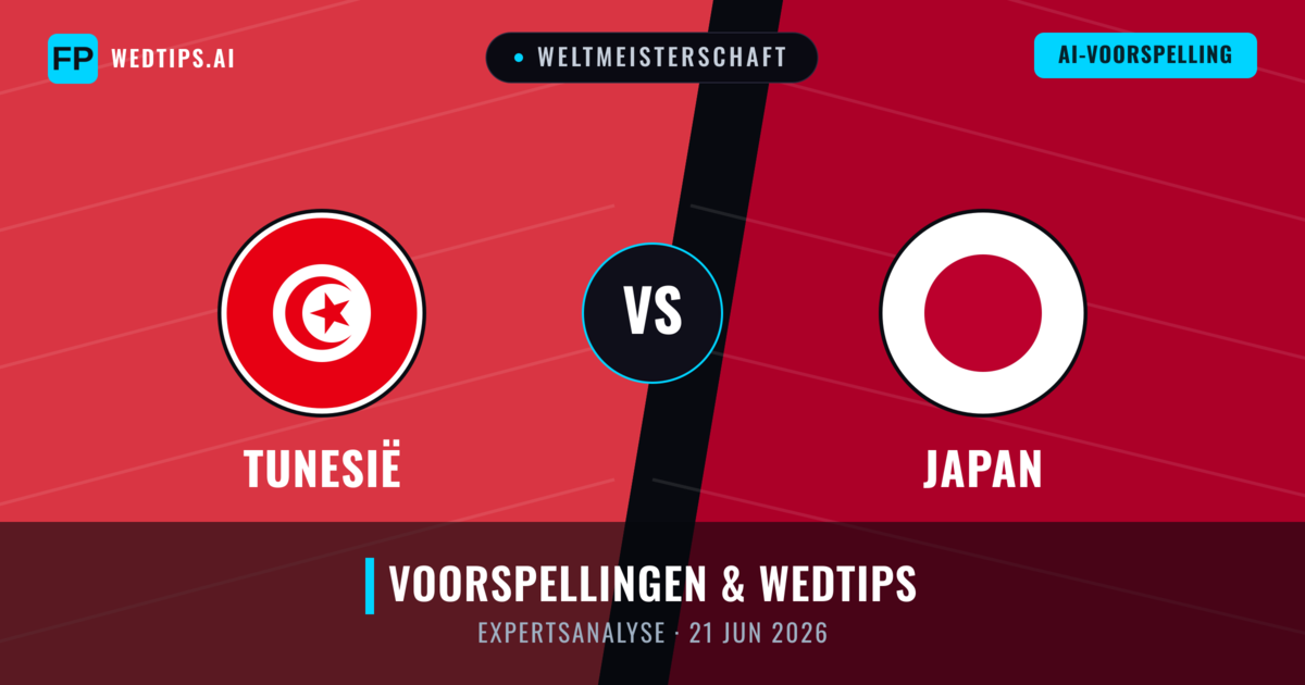 Tunesië vs Japan — voorspelling en vooruitblik wedstrijd