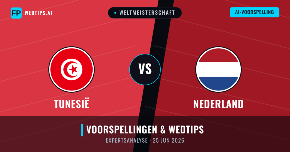 Tunesië vs Nederland — voorspelling en vooruitblik wedstrijd