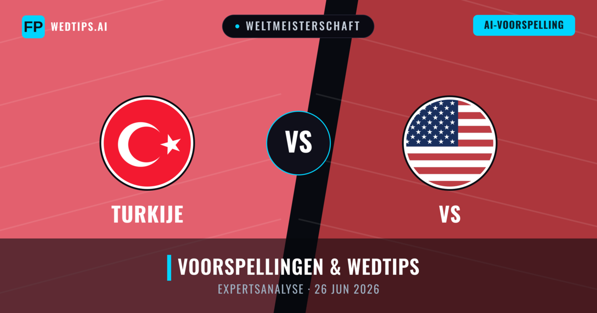 Turkije vs VS — voorspelling en vooruitblik wedstrijd