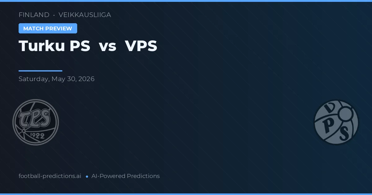 Turku PS vs VPS — voorspelling en vooruitblik wedstrijd
