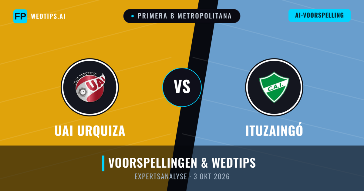 UAI Urquiza vs Ituzaingó — voorspelling en vooruitblik wedstrijd